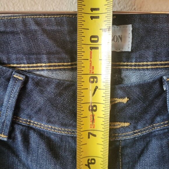 Hudson‎ Collin Skinny Jean Sz 29 Stretch Denim Double Button Low Rise Tapered - Picture 7 of 10